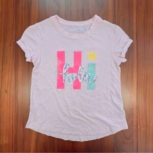 Cat & Jack Pink 'Hi Hola' T-Shirt